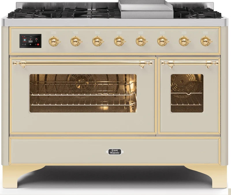 Antique White Dual Fuel Propane Gas Range R4768