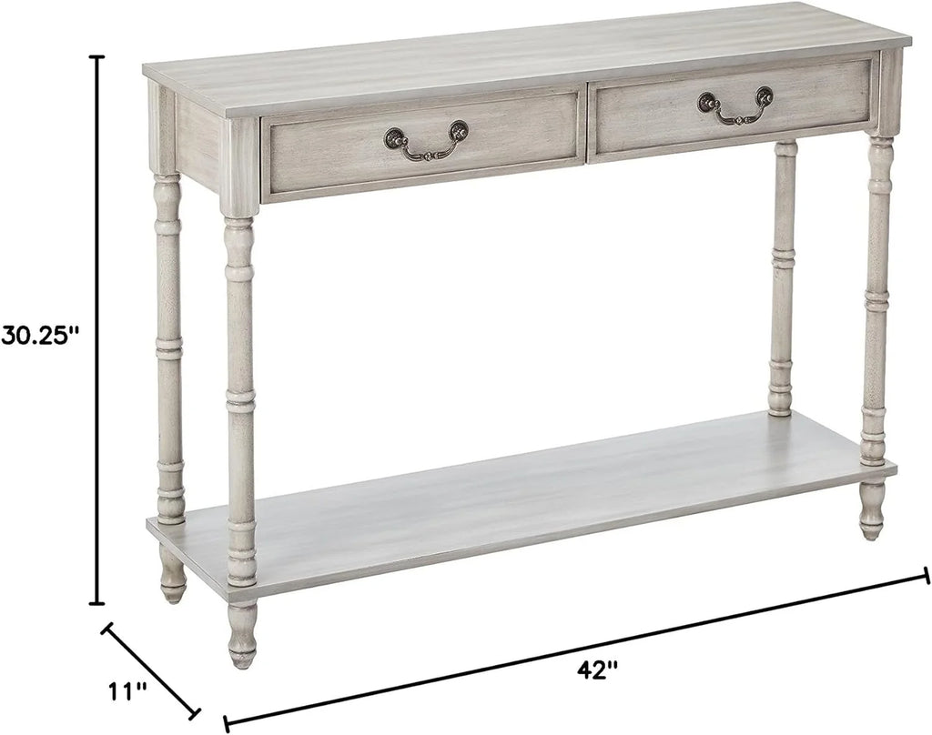 2 Drawer Wooden Console Sofa Table F288