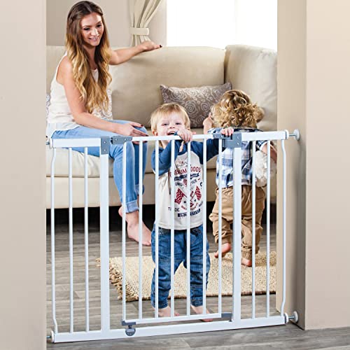 White Extra-Wide Baby Safety Gate G343