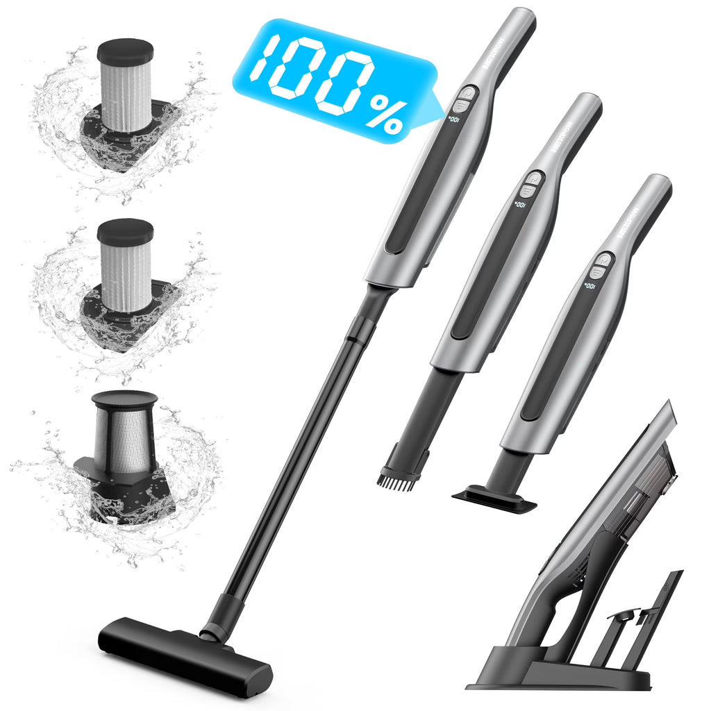 Handheld Vacuum Cleaner Cordless 18000PA 7500mAh Rechargeable Car Vacuum with 2 Suction Modes D16262