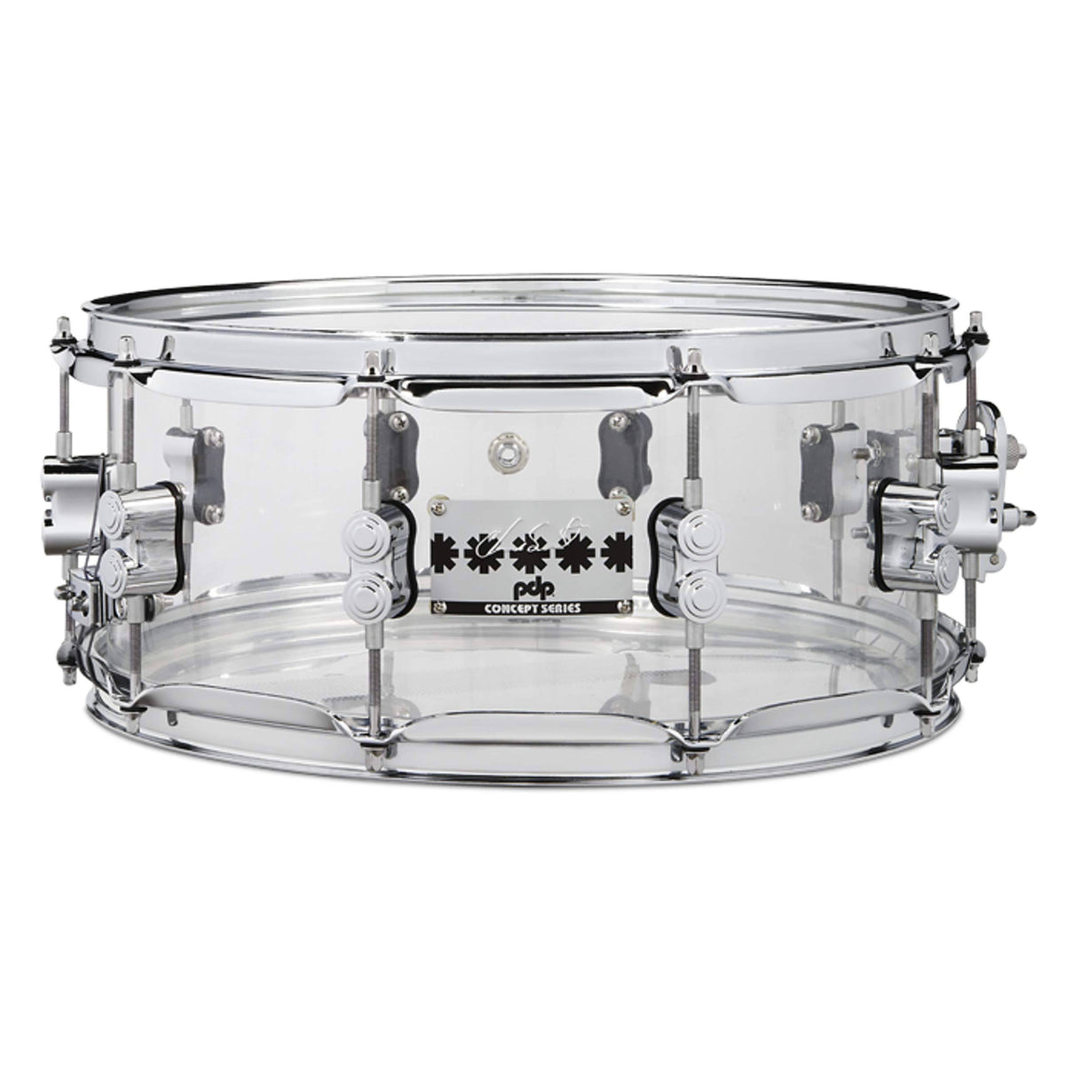6" x 14" Clear Acrylic Snare Drum T8420