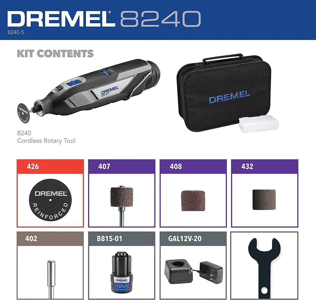 12V Cordless Rotary Tool Kit R332