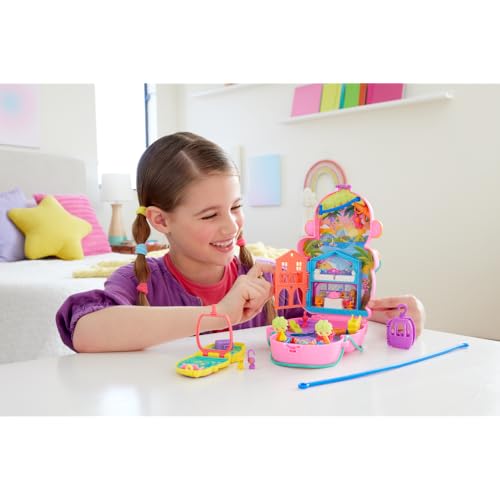 2-in-1 Travel Toy with 2 Micro Dolls and 16 Accessories M1498