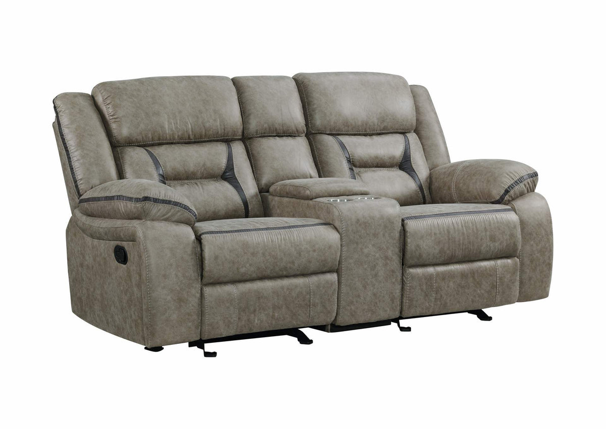 Faux Leather Loveseat F547