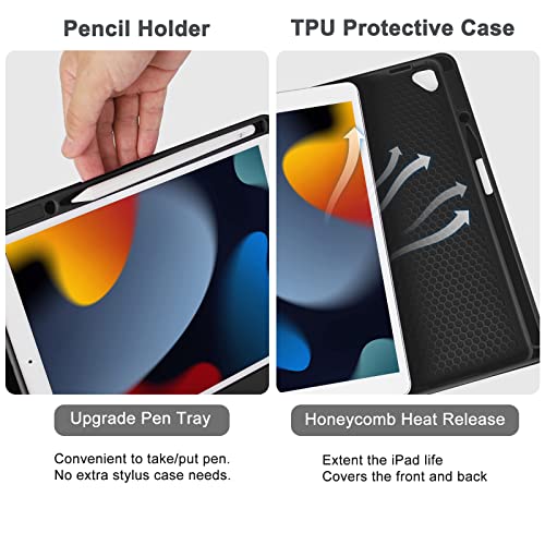 Teal Detachable BT Keyboard Case for iPad 10.2 Y22263