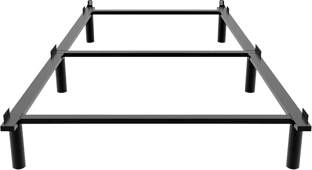 Adjustable Metal Bed Frame with 9-Leg Support X6206