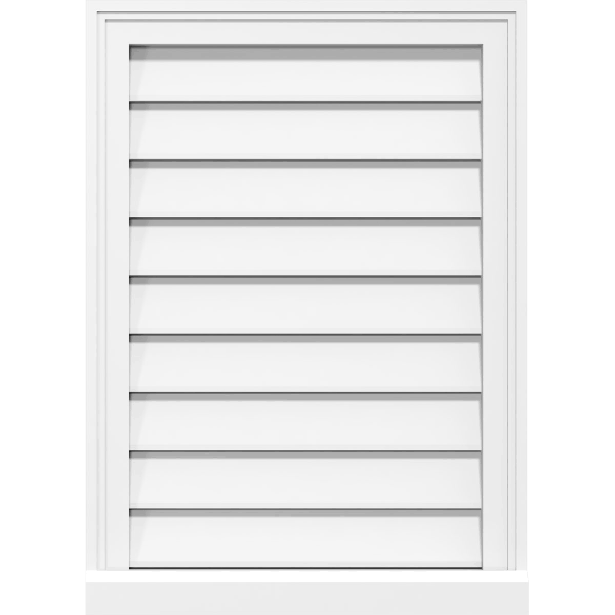 Vertical Surface Mount PVC Gable Vent P715158
