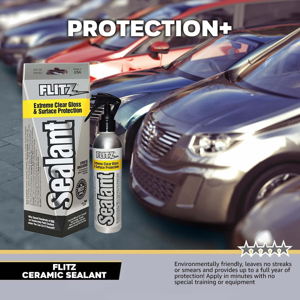 8 oz. 6 Pack Hydrophobic Spray Sealant and Paint Protectant with Microfiber Cleaning Cloth C224