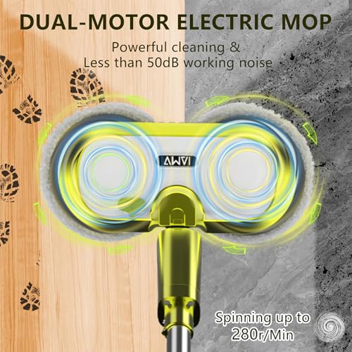 Cordless Electric Spin Mop with Water Spray L405