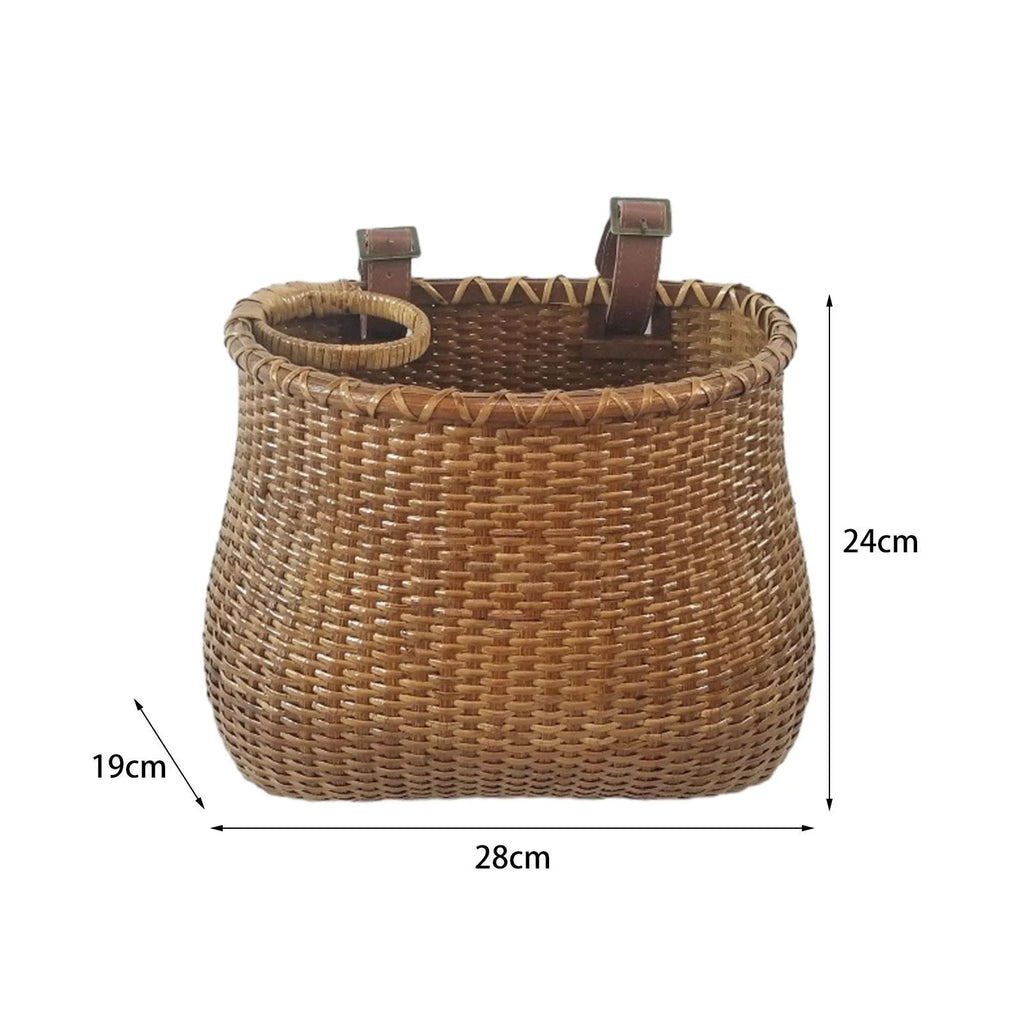 Woven Detachable Handlebar Bike Basket S386
