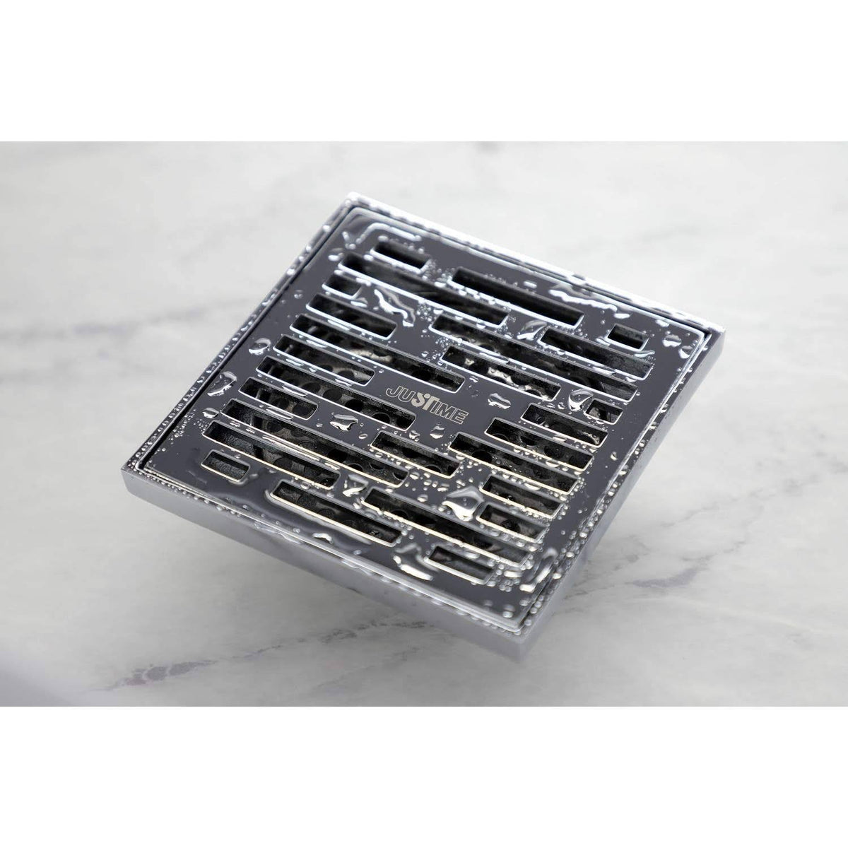 Brushed Nickel Square Grid Shower Drain B98109