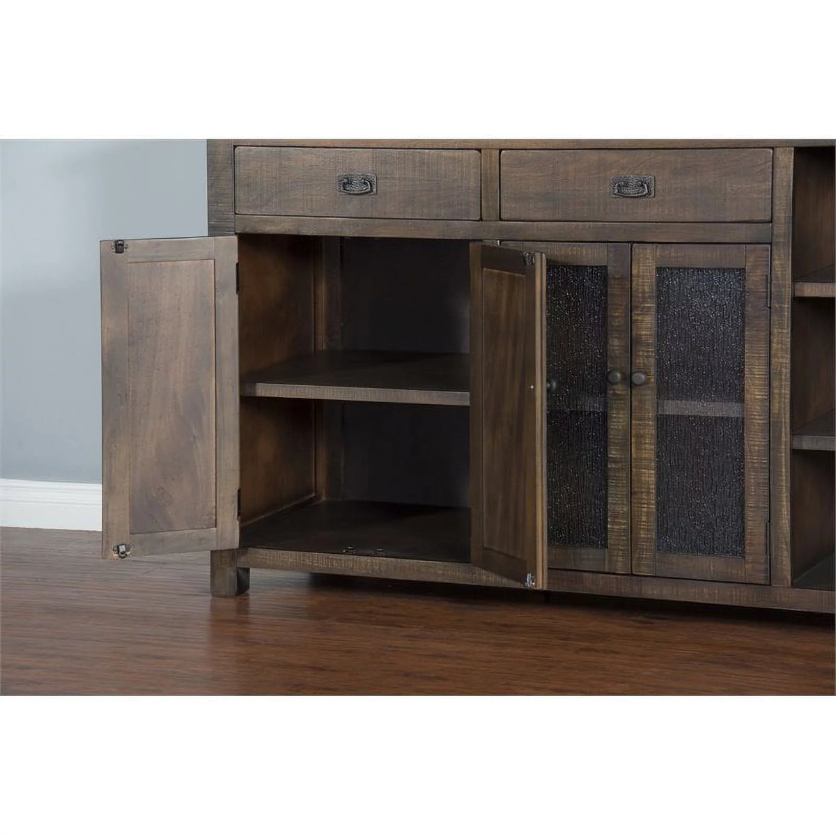 80" Transitional Mahogany Wood Buffet I373599
