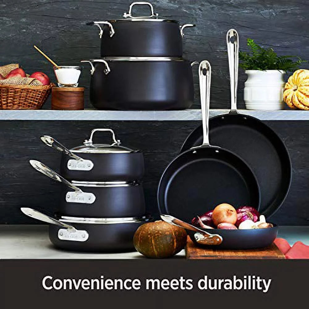 2 Piece Nonstick Fry Pan and Saute Pan Set W260