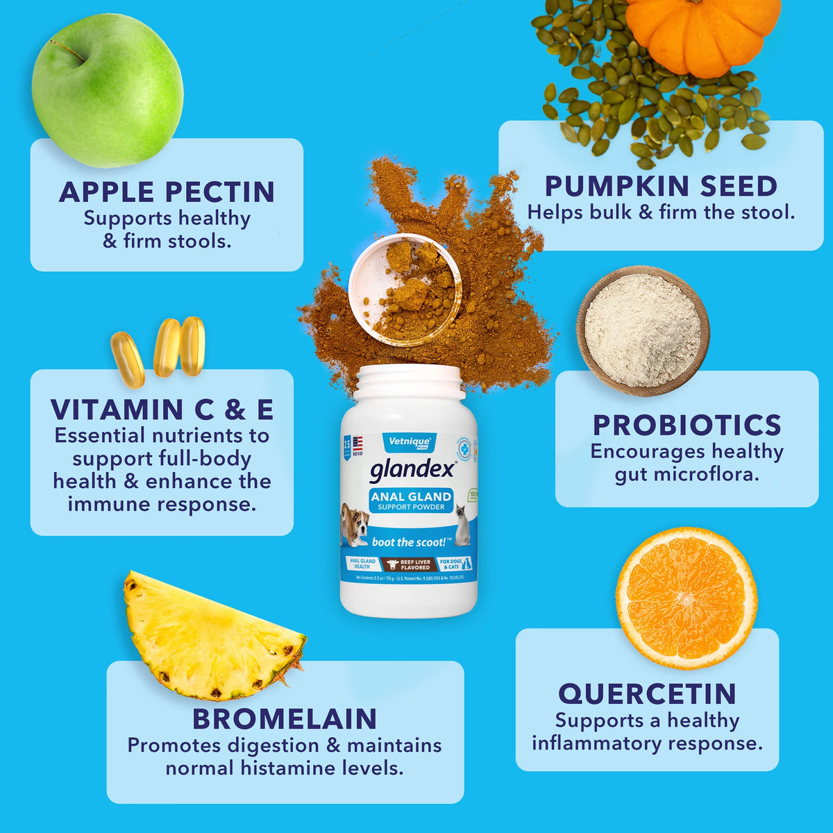 4.0 oz Beef Liver Digestive Powder Fiber Supplement for Dogs and Cats R442