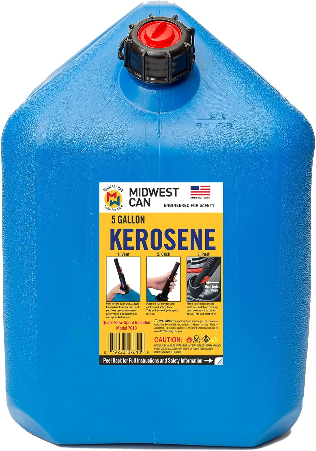 5-Gallon Blue Kerosene Gas Can Container (2 Pack) G91722