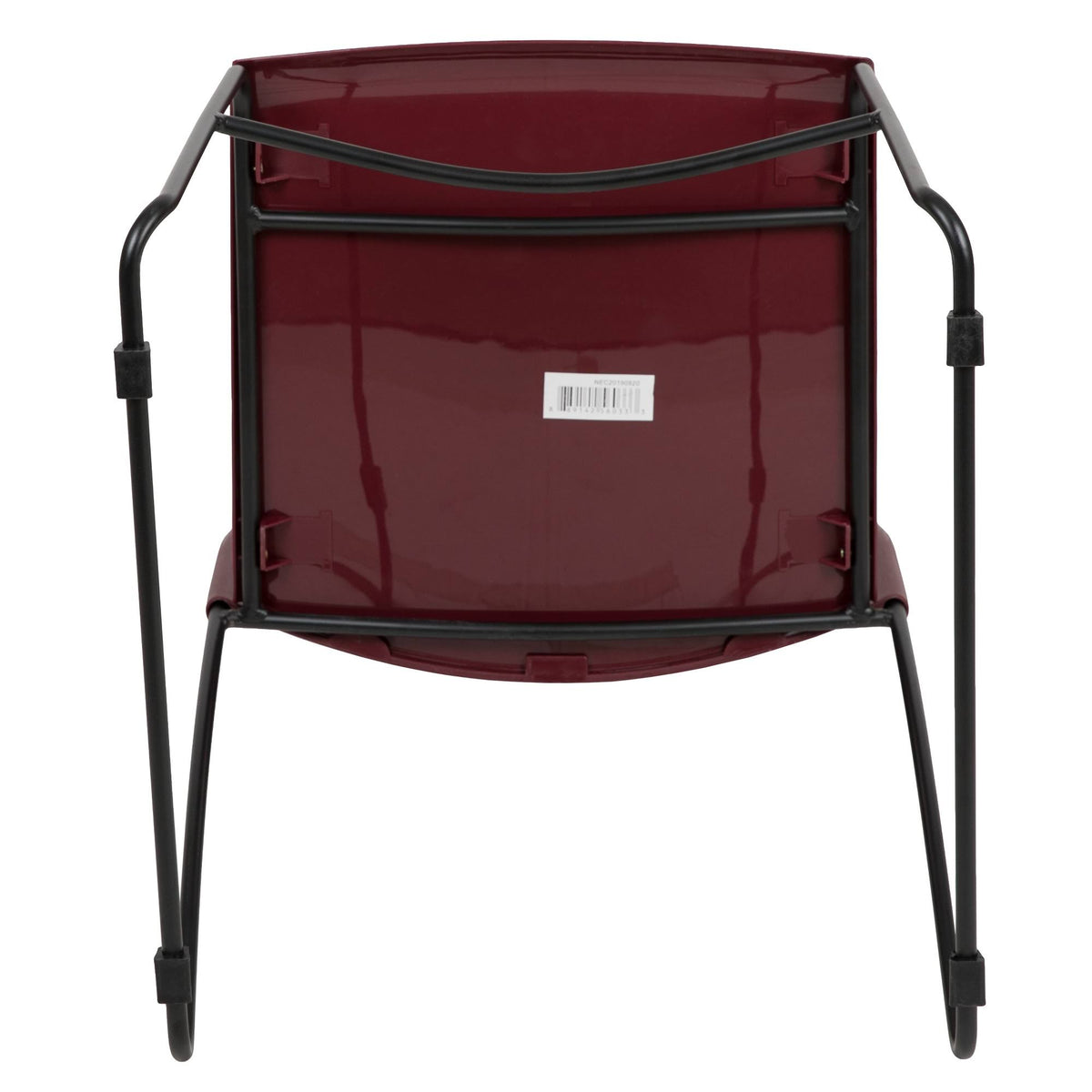 Burgundy Stack Chair with Air-Vent Back X957681