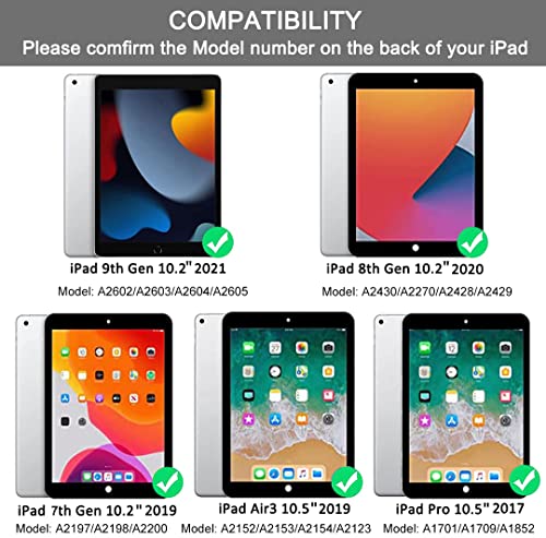 Teal Detachable BT Keyboard Case for iPad 10.2 Y22263