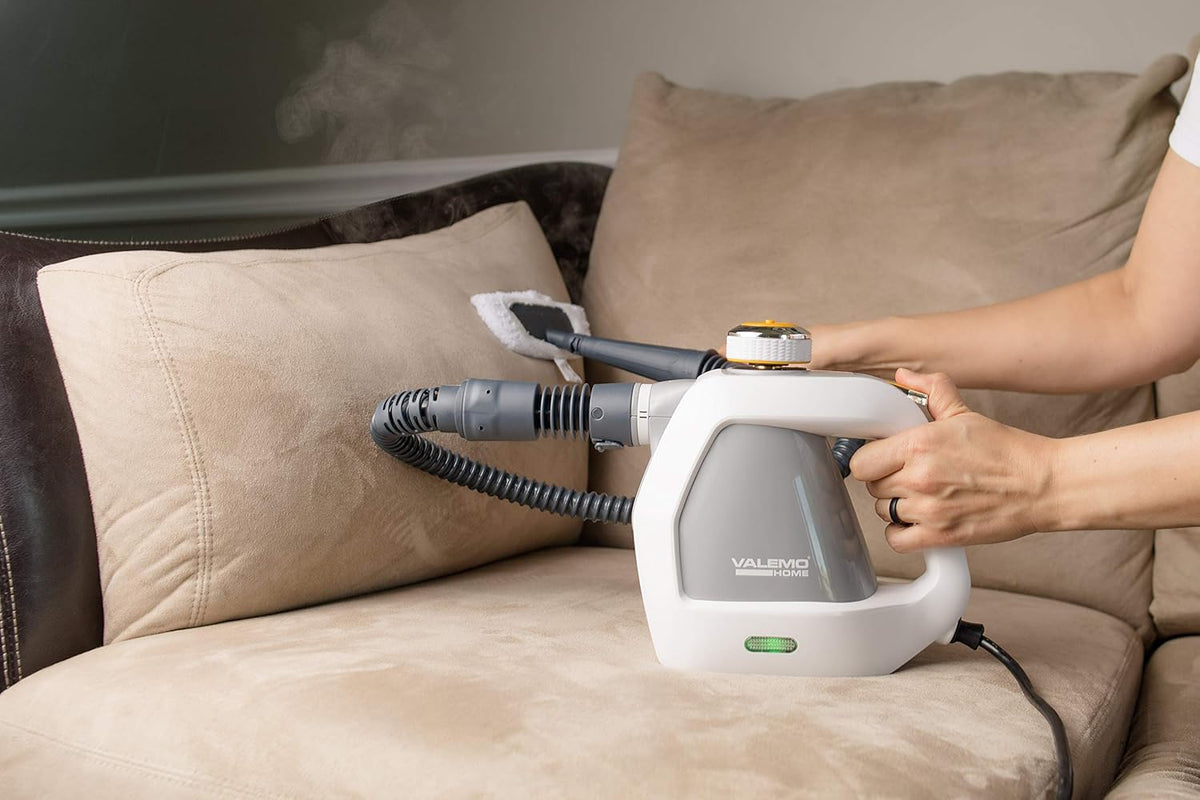 White Handheld Steam Cleaner and Multipurpose Steamer M3529
