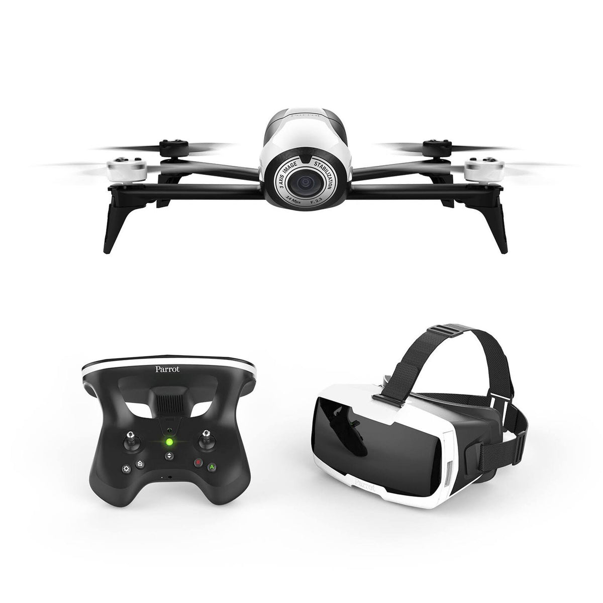 FPV Drone Kit with CockpitGlasses and Skycontroller 2 White W85103