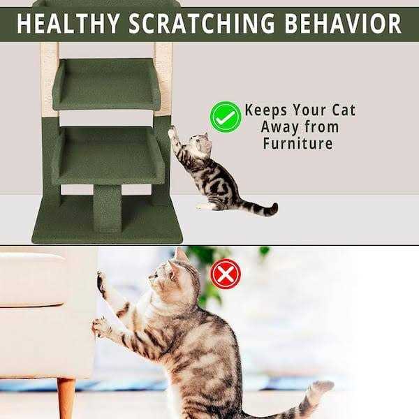 Cat Tree with Scratching Post W3009