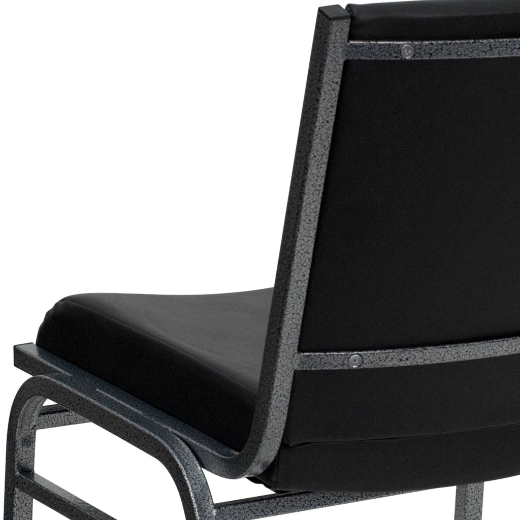 Black Patterned Fabric Stack Chair F128893