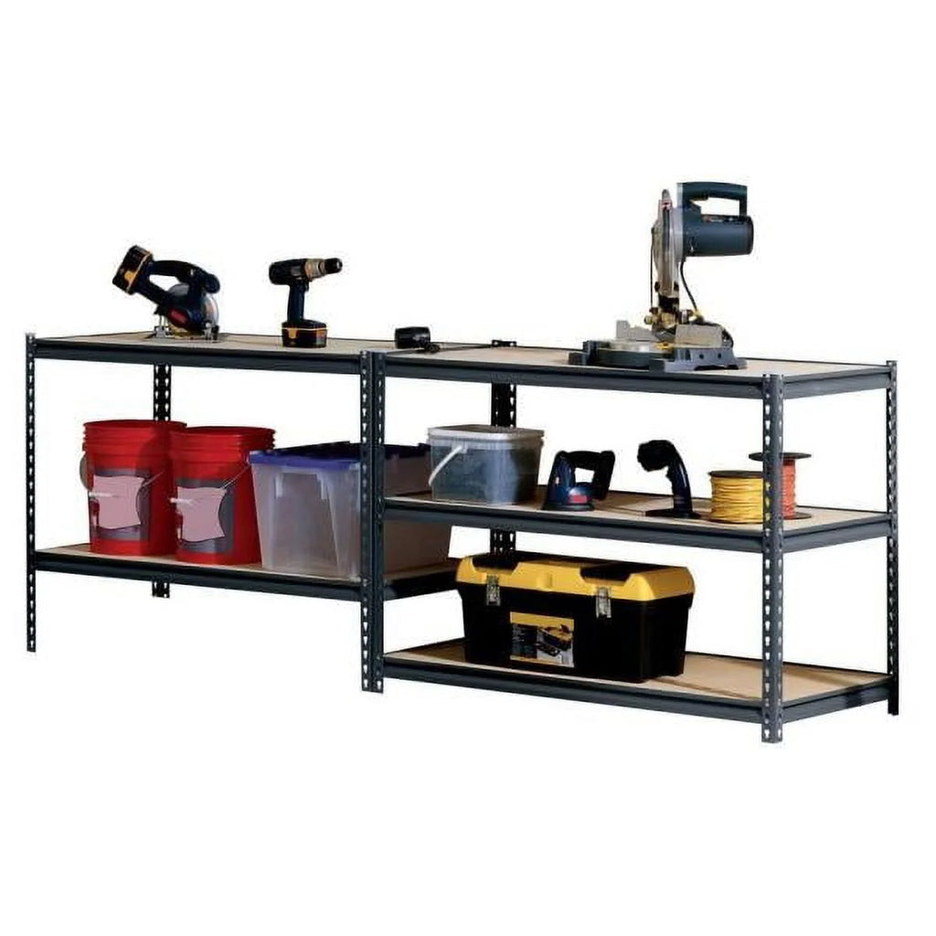 5-Shelf Steel Freestanding Shelving Unit Black X4736