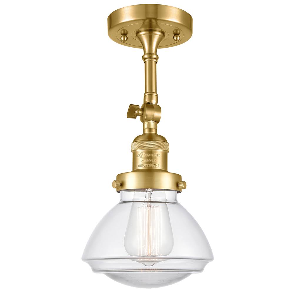 Black LED Semi Flush Mount X1420
