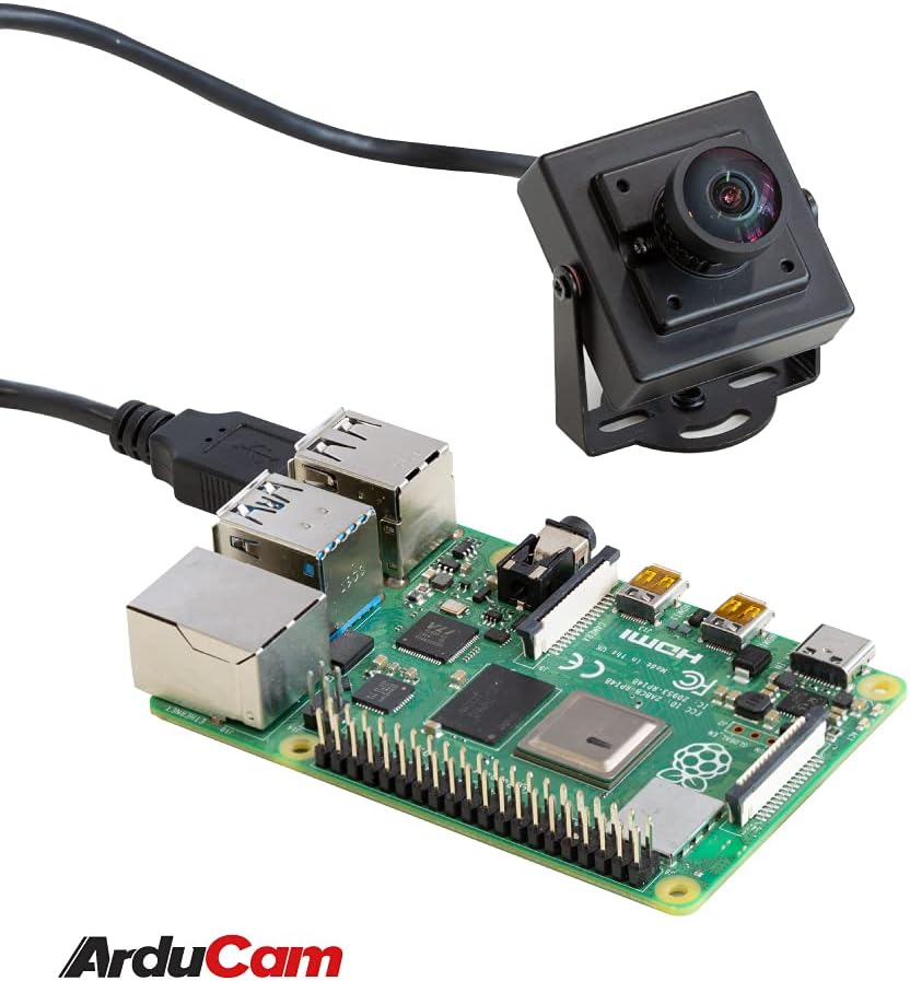 16MP Wide Angle USB Camera with Metal Case, 1/2.8 CMOS IMX298 Mini UVC USB2.0 4K Video Webcam K188