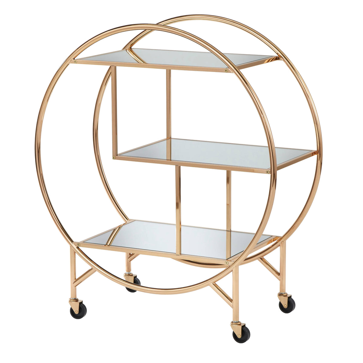 Rose Gold Bar Cart J494