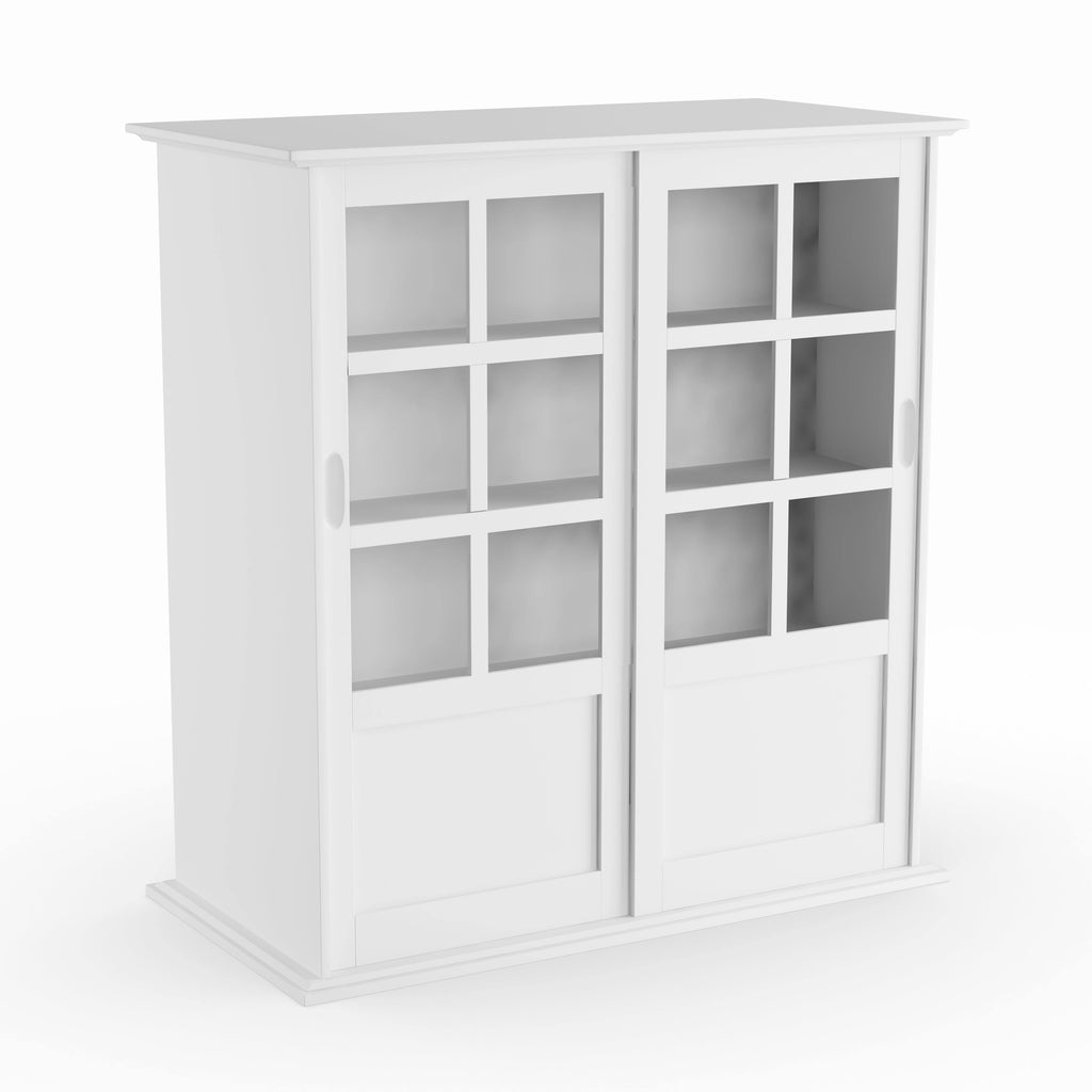White Wood Curio Table U9326