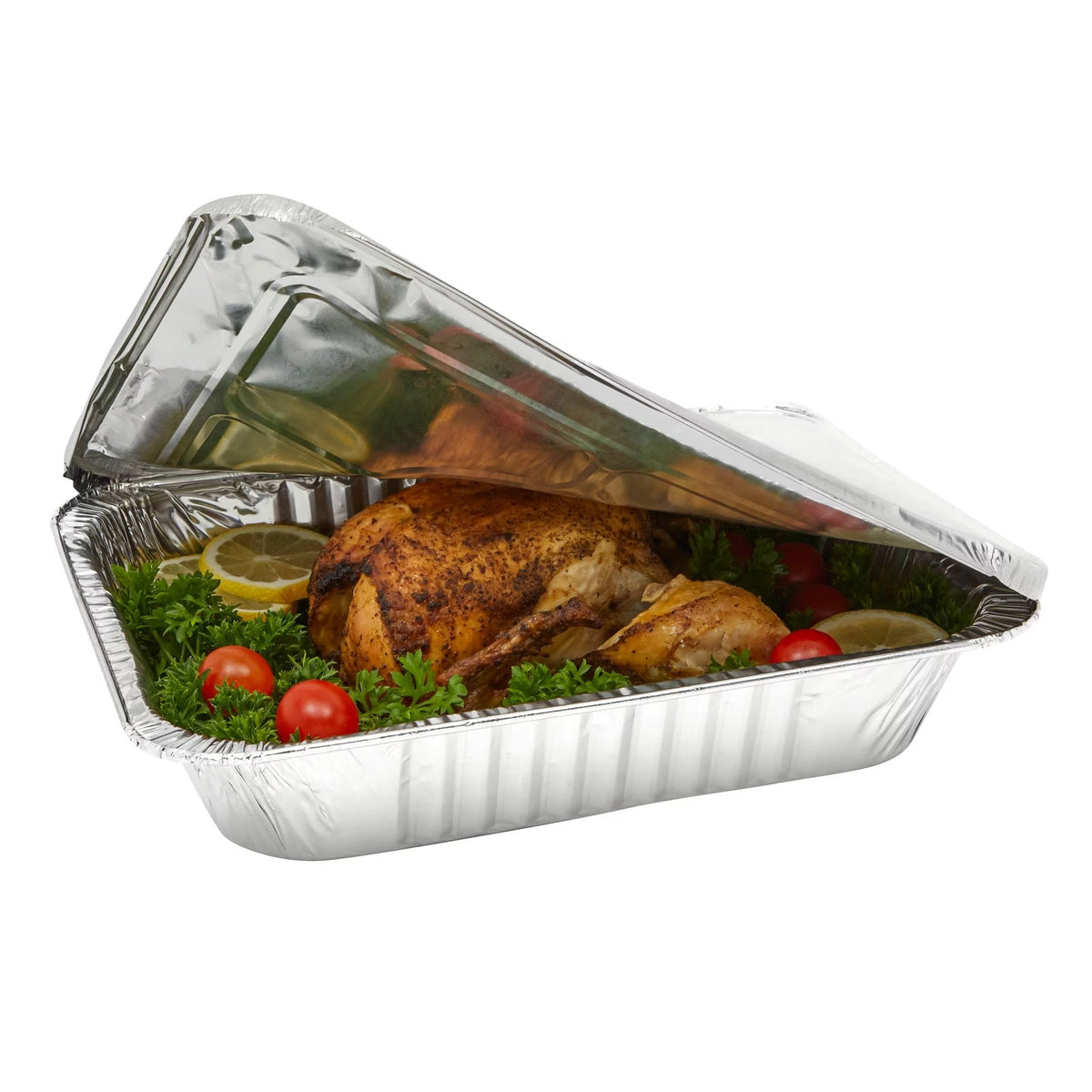 20 Pack Half Size Aluminum Pans with Lids U82457