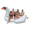 Double Inflatable Swan Pool Float Ride-On Lounge B694742