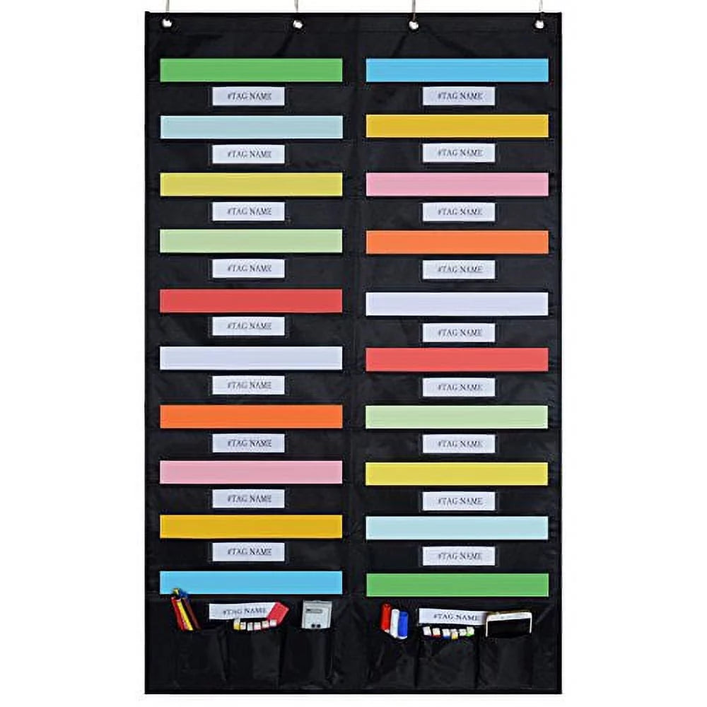 Hanging File Organizer 20 Pocket 6 Tool Pocket Wall Organizer B71760