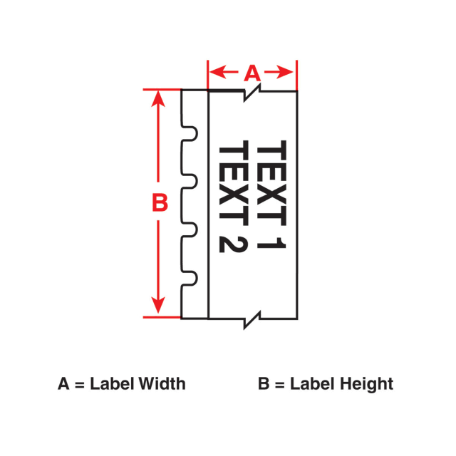 White Polyester Label Cartridge L962