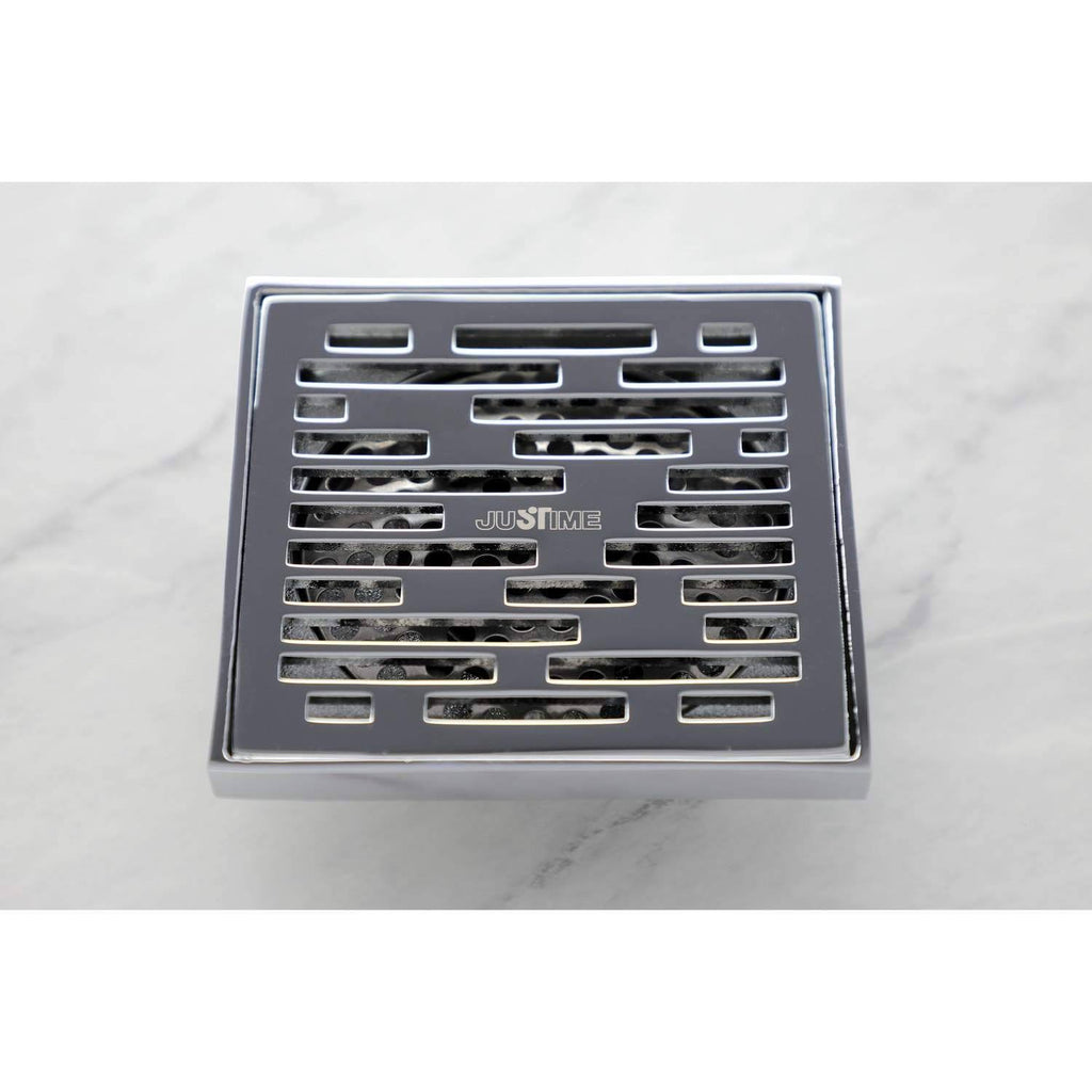 Brushed Nickel Square Grid Shower Drain B98109