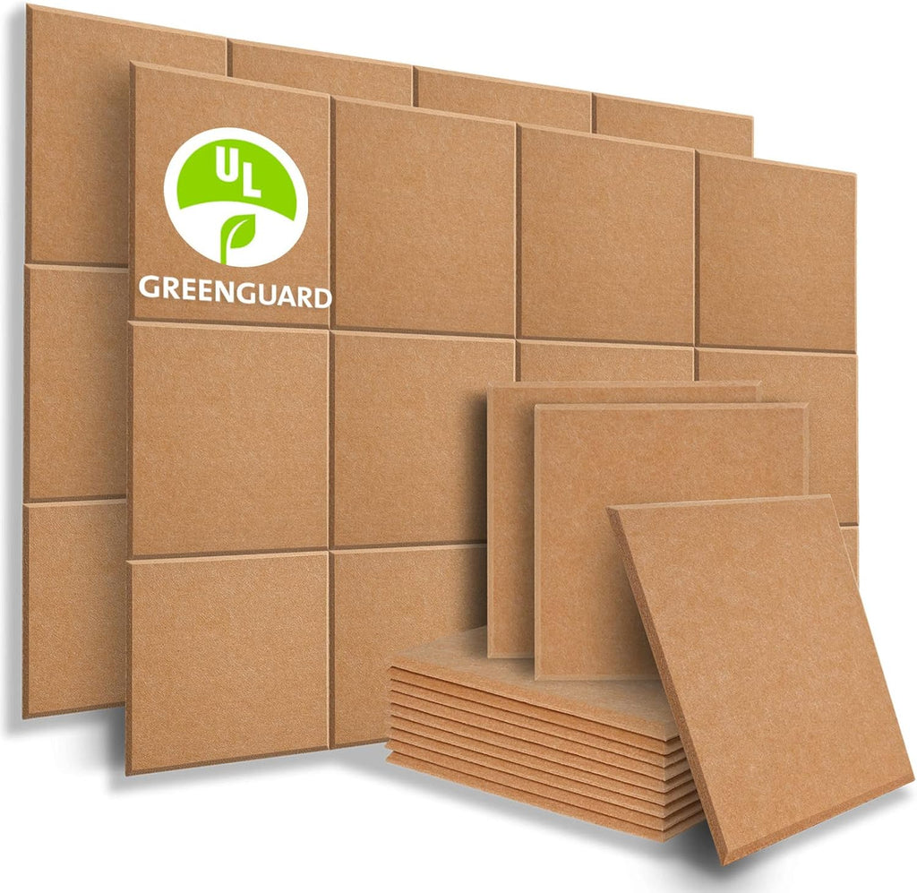 12x12 inch Light Gray Acoustic Panels 6 Pcs N760