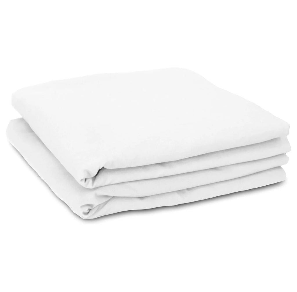 2-Pack Twin Size White Flat Sheets, 66" x 96" X54432