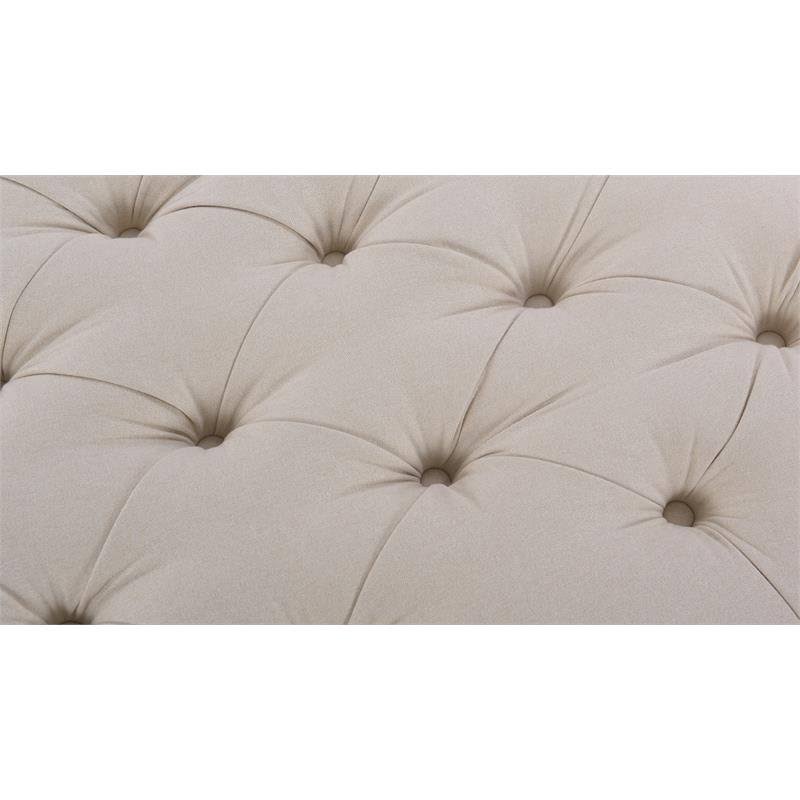 Tufted Round Ottoman Y278605