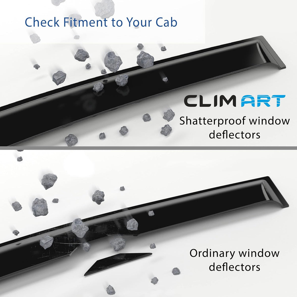 4pcs Dark Smoke Tape-on Window Deflectors H352060