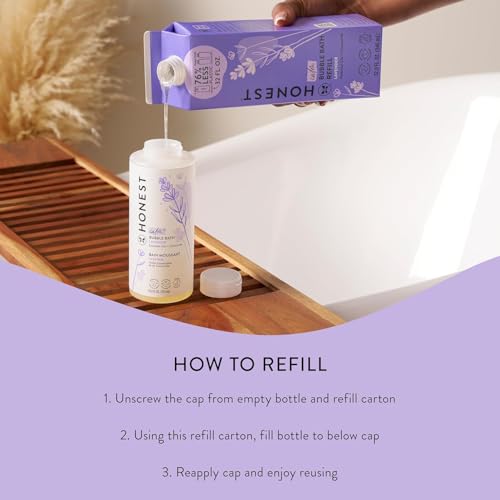 Foaming Bubble Bath, Tear-free, Hypoallergenic, Lavender, 12 fl oz Q24964