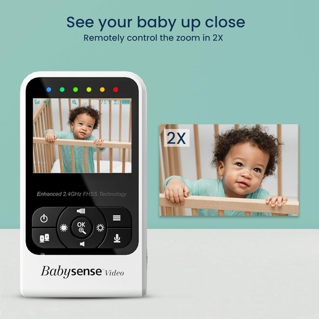 Video Baby Monitor with Camera and Audio, Two Cameras, Night Vision, Two Way Talk D6212