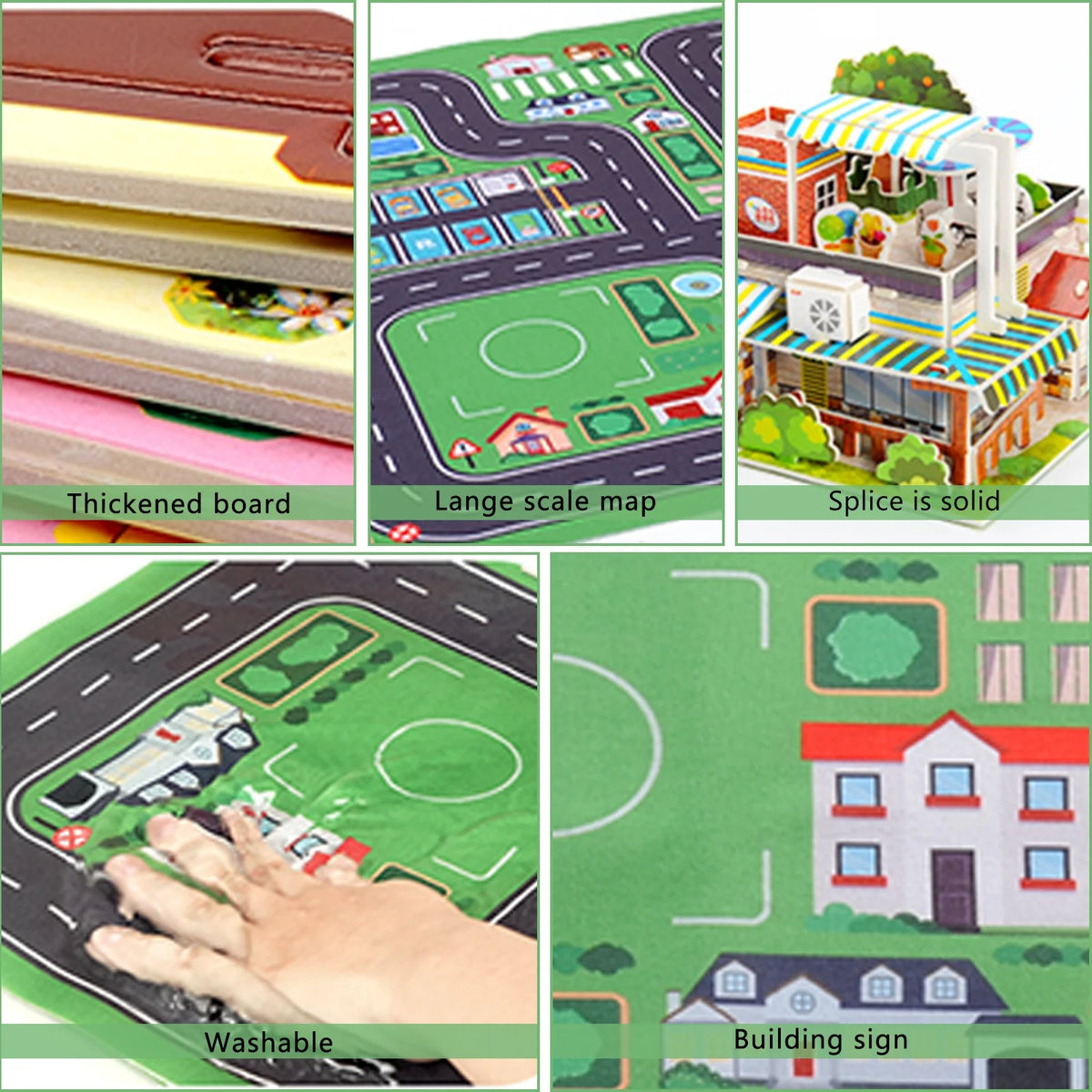 Building Blocks Set with 5 Toy Cars R2669
