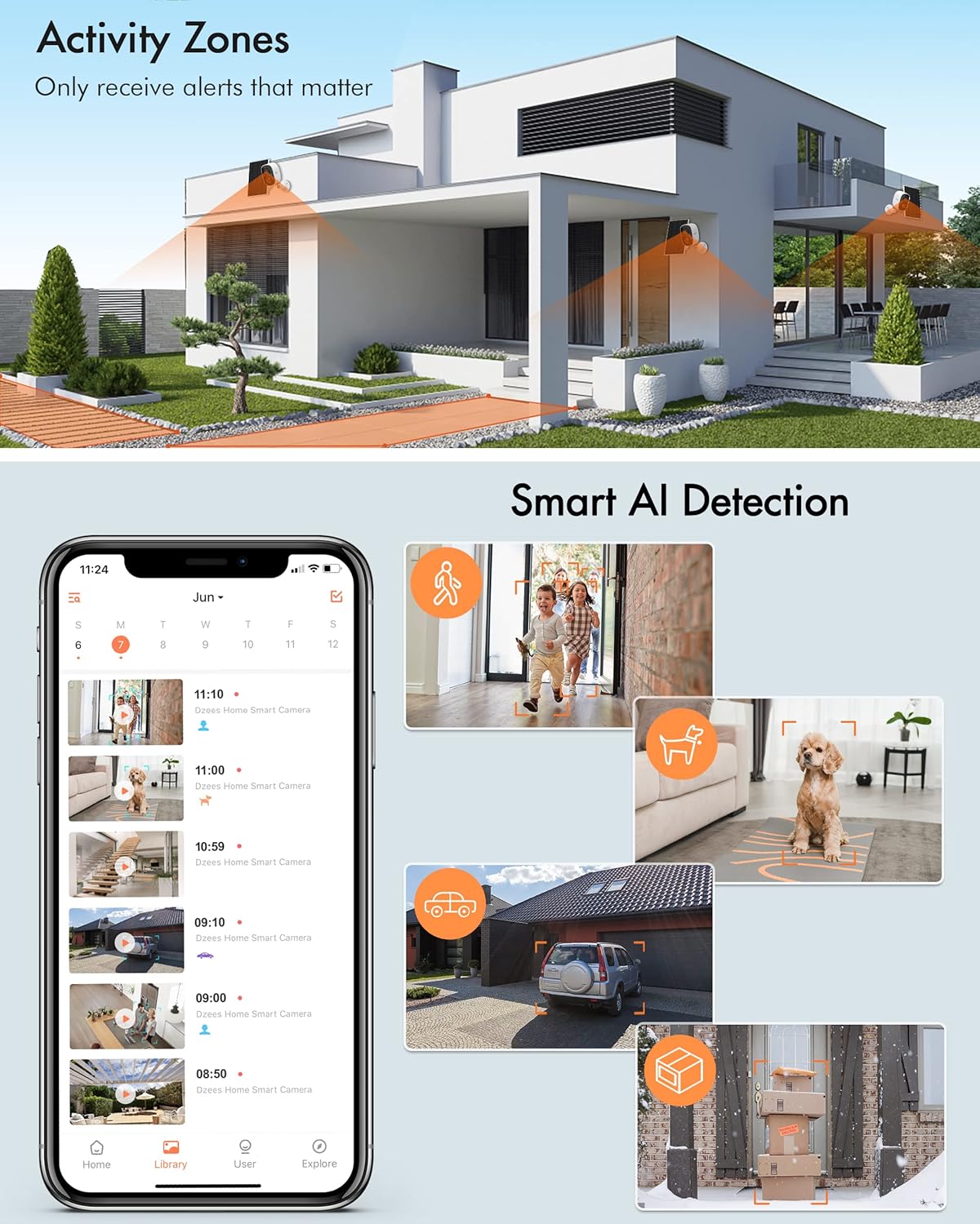 Solar Powered Security Camera Wireless Outdoor WiFi 1080P Color Night Vision with Solar Panel P660