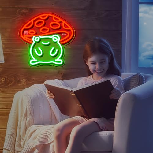 Mushroom Frog Neon Light O521953