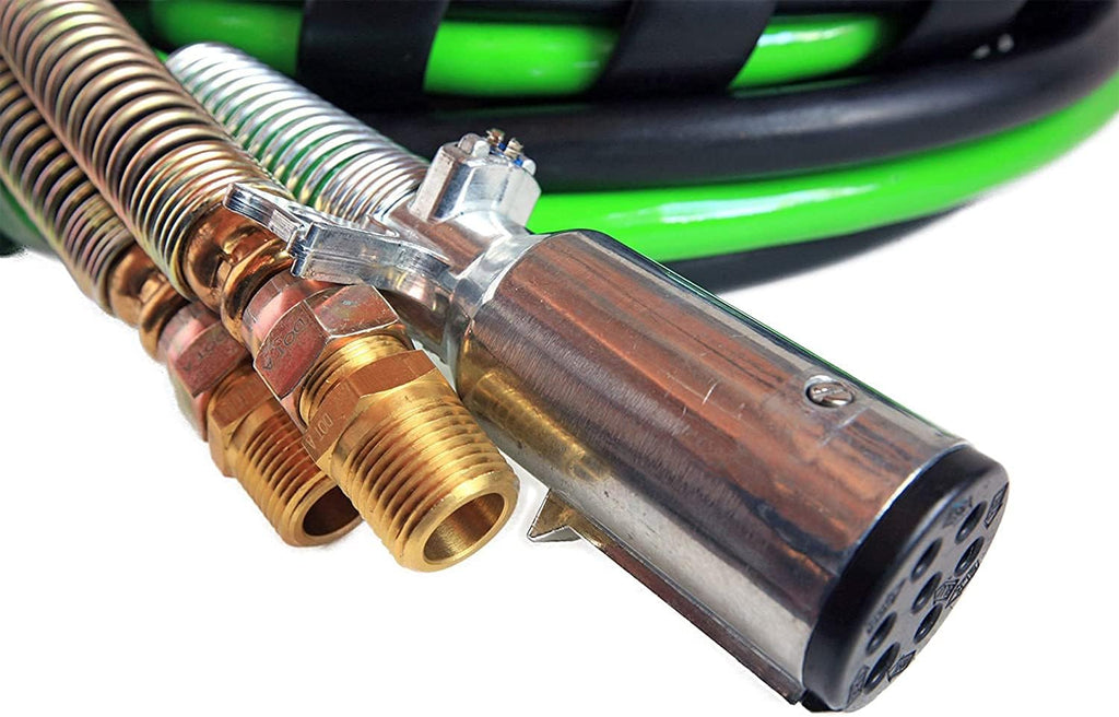 12 Ft 3-in-One Rubber Wrap Set Air Hose Electrical Cable Wrap Z67040