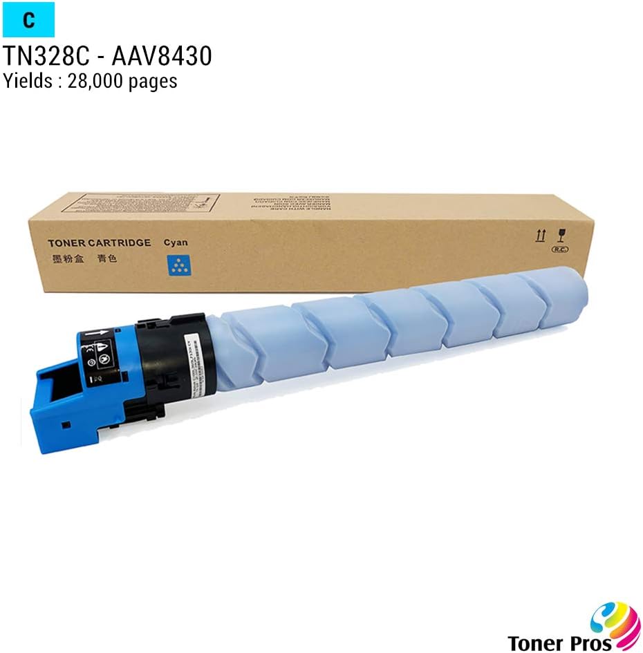 TN-328 Toner Cartridge 4 Color Pack for Konica Minolta Bizhub C250i C300i C360i Printer H4956