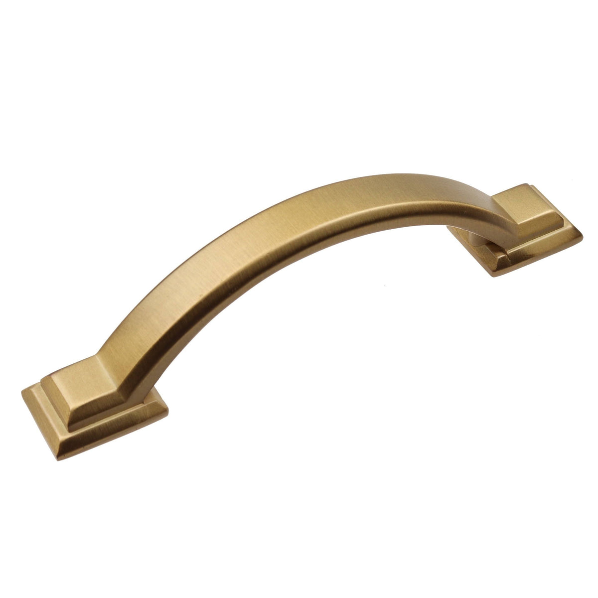 3-Inch Center Arched Cabinet Pull Satin Gold 25-Pack I9415