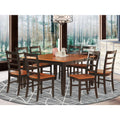 Black Cherry Square Wood 9 Piece Dining Room Set R335