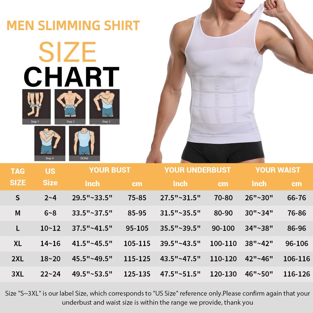 Mens Compression Undershirt Tank Top P462