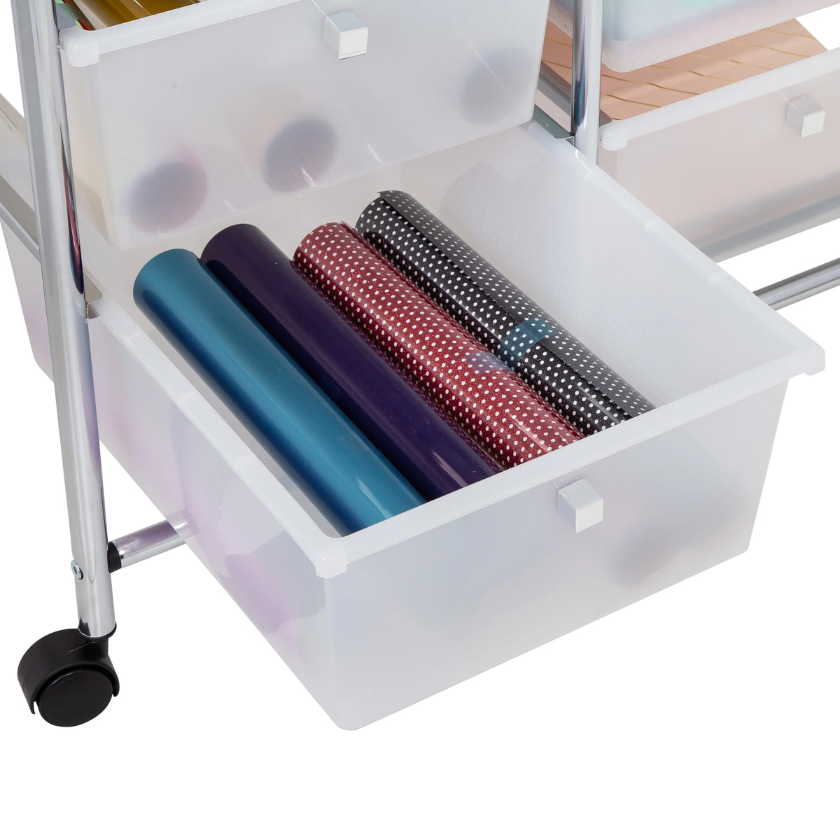 Plastic 12-Drawer Rolling Craft Cart R222